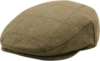 Oliver Brown Autumn Bracken Check Cheshire Flat Cap