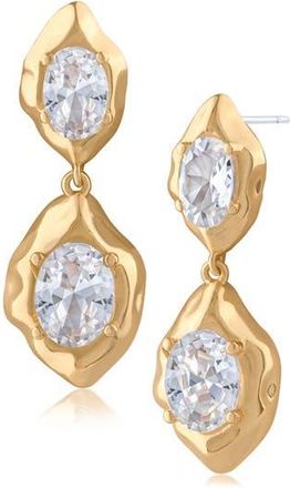 Jardin Abstract Crystal Drop Earrings in Clear Gold at Nordstrom Rack