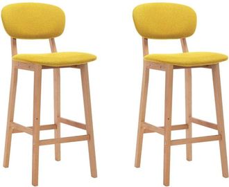 Nova Furniture Limited - Taburetes De Cocina 2 Unidades Tela Amarillo