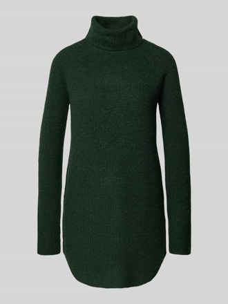 Pieces Loose Fit Rollkragenpullover mit Raglanärmeln Modell ELLEN in Dunkelgruen, Größe XS