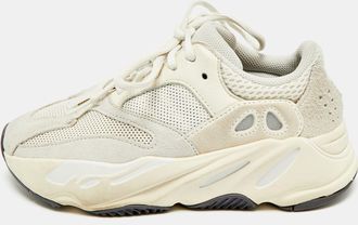 adidas Yeezy Boost 700 Analog Size 36.5 Grey Mesh and Suede Low Top Sneakers