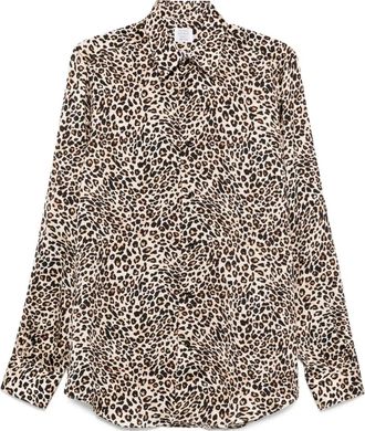 Mazzarelli Camicia leopardata - Toni neutri
