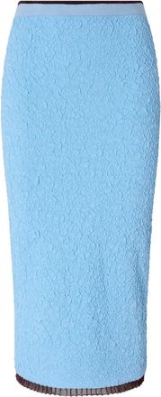 Pinko Gonna midi con lavorazione a rilievo - Blu