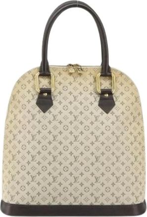 Louis Vuitton Pre-owned Handbags, female, Beige, Size: ONE SIZE Pre-owned Vintage Canvas Handbag