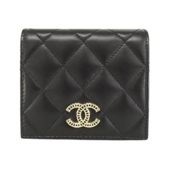 Chanel Pre-owned Wallets, female, Black, Size: ONE SIZE Pre-owned Wallet (bi-fold)