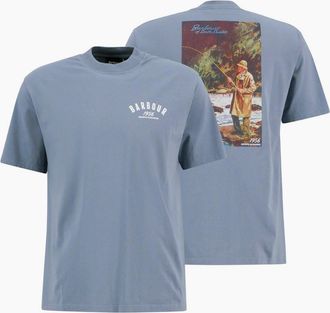 Barbour Mens Barbour 1956 Graphic OS T-Shirt BL45 Washed Blue - Size: 44