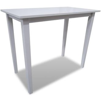 Berkfield Home Wooden Bar Table White