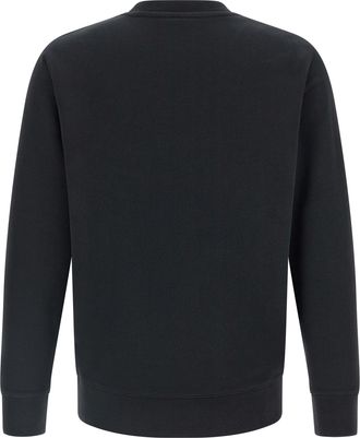 Maison Kitsun&eacute; Mens Black Cotton Sweatshirt Clothing