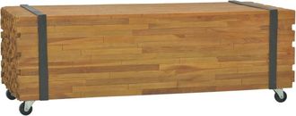 vidaXL Tabla Central 110x45x38 Cm De Madera De Teca S&oacute;lida