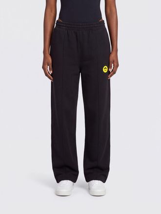 Barrow Pantaloni jogging in cotone a gamba larga con vita media elasticizzata