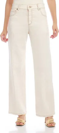 Karen Kane Nova Natural Wide Leg Jeans