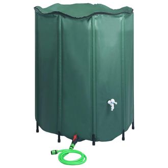 vidaXL Dep&oacute;sito De Agua De Lluvia Plegable Con Espita 1000 L Vidaxl