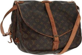 Louis Vuitton Pre-owned Vintage Cross Body Bag - Dames - Vintage Schoudertas - Bruin - ONE Size - Vintage