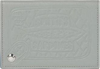Paul Smith Porta Carte Sardine - Heren - Portefeuilles - Grijs - ONE Size - Leer - Accessoires