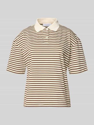 Rich & Royal Relaxed Fit Poloshirt im Allover-Look in Hellgelb, Gr&ouml;&szlig;e XS