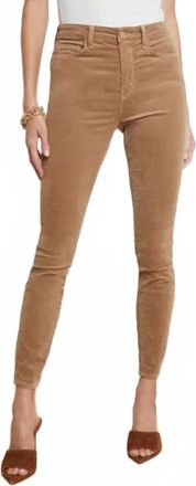 L'agence Monique Ultra High Rise Skinny Jean In Dark Cappuccino - Smooth Velvet
