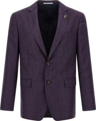 Pal Zileri Heren, Jassen, Paars, Maat: L Wol