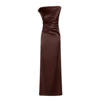 Max Mara Dames, Jurken, Bruin, Maat: M