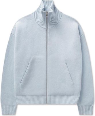 Axel Arigato Truien & Vesten, Heren, Blauw, XL, Wol, Core Zip-Up Sweater
