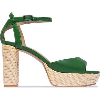 Bernardo Valeria Platform High Heeled Sandal in Kelly Green at Nordstrom, Size 6.5