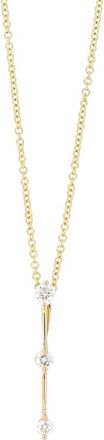 Bony Levy Rita 18K Gold 3-Stone Stick Pendant Necklace in 18K Yellow Gold at Nordstrom Rack