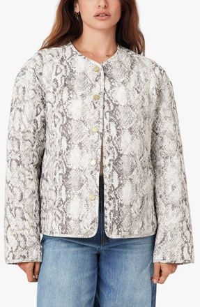 Habitual Snakeskin Print Quilted Jacket in Snake Print at Nordstrom, Size X-Small