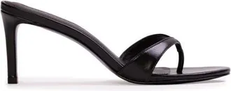 Black Suede Studio Aura 70 Mule in Black Leather at Nordstrom, Size 37.5