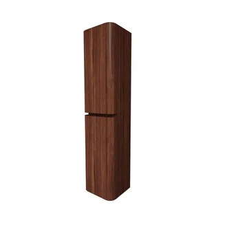 Royal Plaza Terra Hoge Kast - 170x35x40cm - 2 deuren - afgeronde hoeken - kastanje (walnoot)