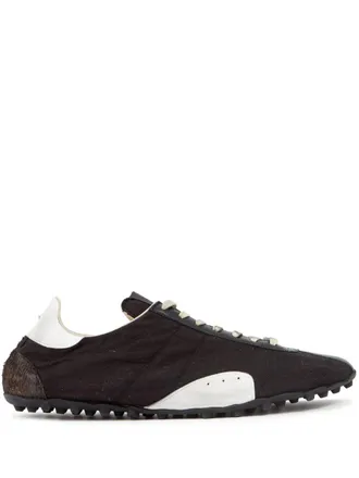 Maison Margiela Sprinters low-top sneakers - men - Polyester/Cotton/Rubber/Calf Leather - 42 - Black