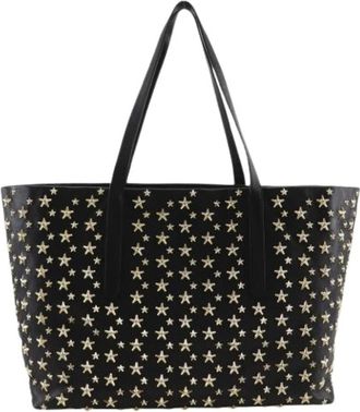 Jimmy Choo London Pre-owned Tote bag - Dames - Vintage Shopper - Zwart - ONE Size - Leer - Vintage