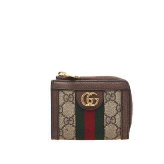 Gucci Brown Coated Canvas Leather Wallet (Bi-Fold) (Pre-Owned)