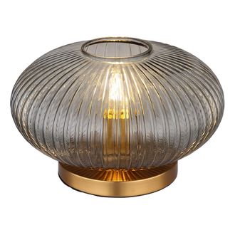 Globo Lighting L&aacute;mpara De Mesa - Normy - Lat&oacute;n - Vidrio Vidrio Ahumado - - Globo