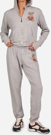 Lauren Moshi Tansy Sweat Pant With Boxing Glove Teddy Bear In Grey