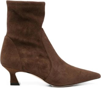 Stuart Weitzman Schoenen, Dames, Bruin, 36 EU, Leer, Vinnie Boot