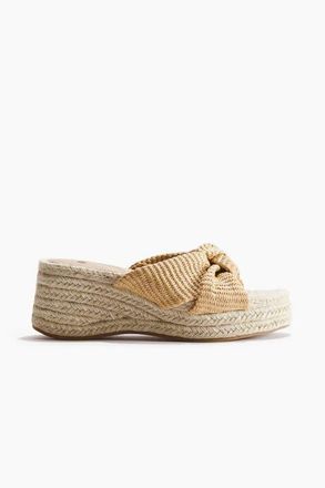 H&M Wedge-heeled Espadrilles in Light Beige at Nordstrom, Size 11
