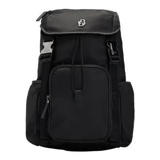 HUGO BOSS Backpacks, male, Black, ONE SIZE, Icon Backpack with Monogram in Black