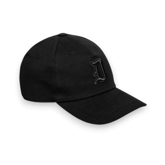 Dondup Caps - unisex - Petten - Zwart - ONE Size - Katoen - Accessoires
