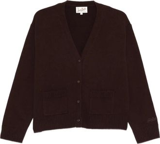 MC2 Saint Barth Madie wool V-neck cardigan - Brown