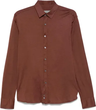 Canali Camicia Oxford - Marrone