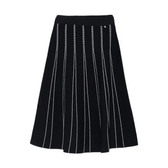 Liu Jo Midi Skirts, female, Multicolor, Size: M Knit Midi Skirt