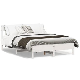Berkfield Home Bed Frame without Mattress White 160x200 cm Solid Wood Pine
