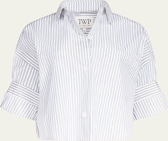 TWP Next Ex Striped Cropped Shirt