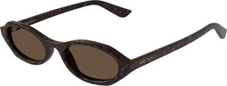 Alexander McQueen Alexander McQueen, Sunglasses, female, Brown, Size: 51 MM Am0559S Sunglasses