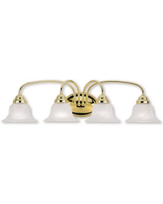 Livex Lighting Livex Edgemont 4-Light Polished Brass Bath-Light