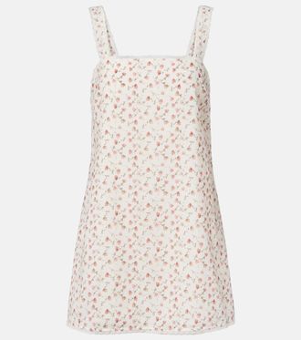 Poss&eacute; Charlotte floral cotton minidress