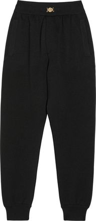 Versace Cotton and Cashmere-blend Trousers - Black - 52 (IT52 / XL)