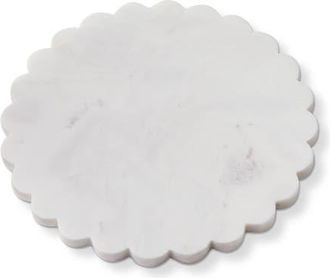 Tag Scalloped Round Marble Board White Marble Everyday at Nordstrom