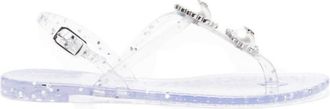 Casadei Silver Slingback Sandals