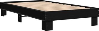 vidaXL Bed Frame without Mattress Black 100x200 cm Vidaxl