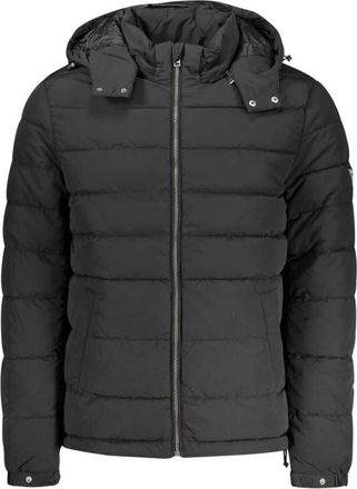 Guess Heren, Jassen, Zwart, Maat: S Katoen